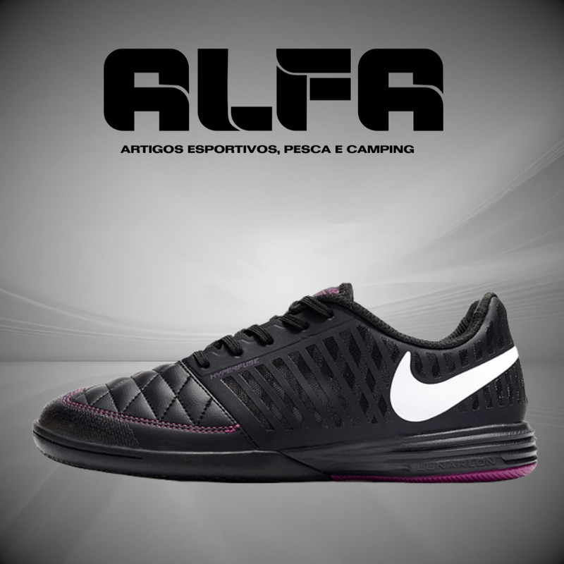 Chuteira de Futsal Nike Lunar Gato 2 Pretas (COM BRINDES EXCLUSIVOS)