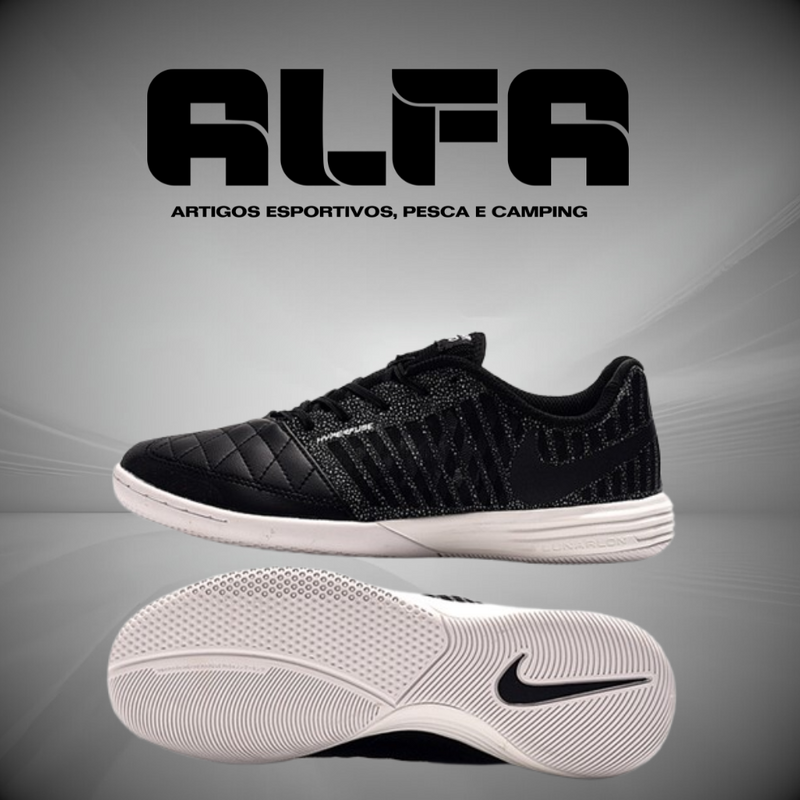 Chuteira de Futsal Nike Lunar Gato 2 Pretas (COM BRINDES EXCLUSIVOS)