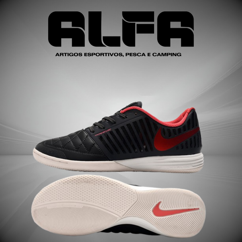 Chuteira de Futsal Nike Lunar Gato 2 Pretas (COM BRINDES EXCLUSIVOS)