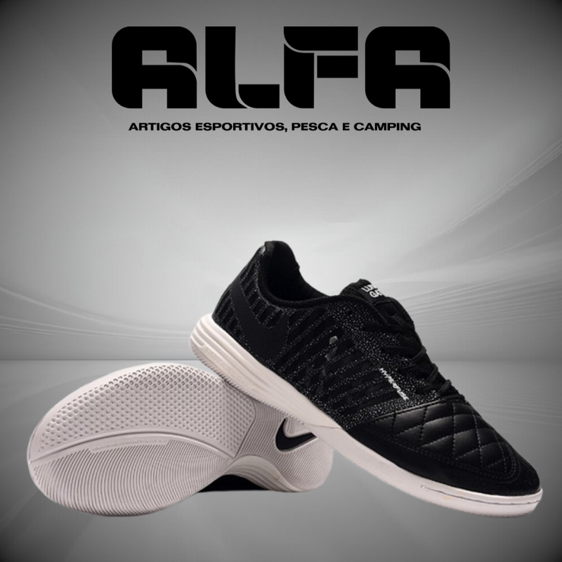 Chuteira de Futsal Nike Lunar Gato 2 Pretas (COM BRINDES EXCLUSIVOS)