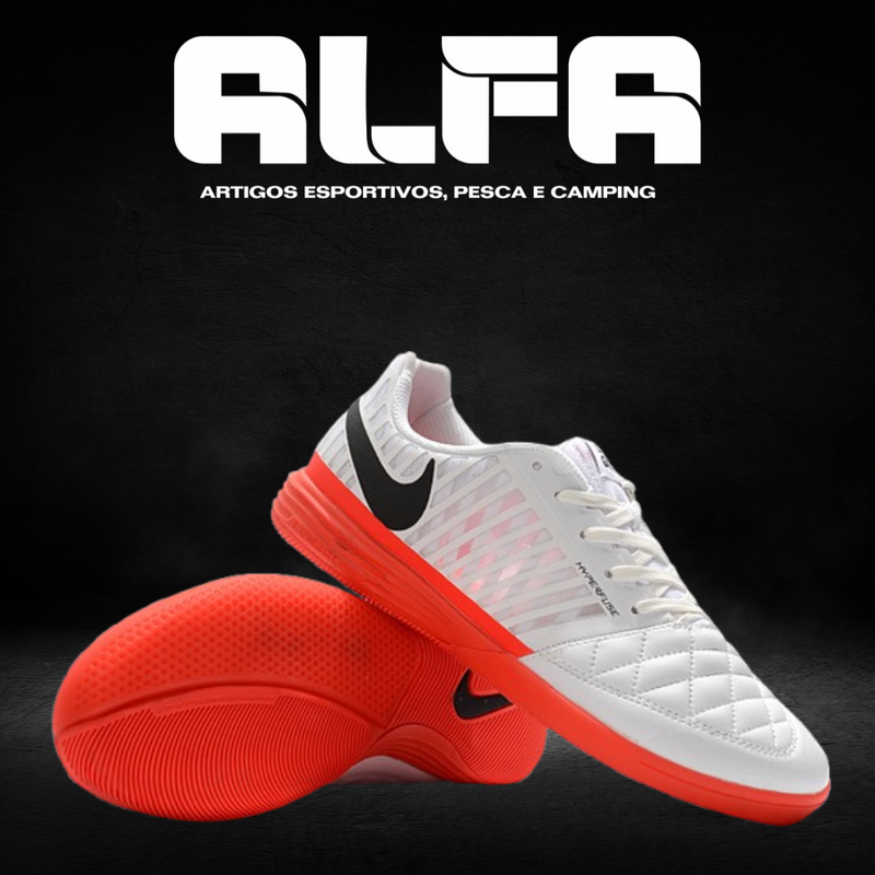 Chuteira de Futsal Nike Lunar Gato 2 Brancas (COM BRINDES EXCLUSIVOS)