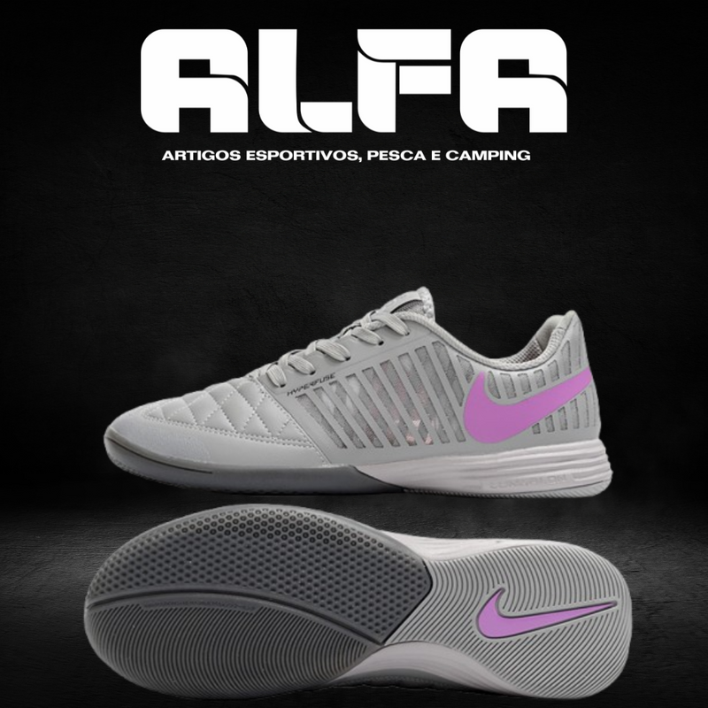 Chuteira de Futsal Nike Lunar Gato 2 Prata (COM BRINDES EXCLUSIVOS)