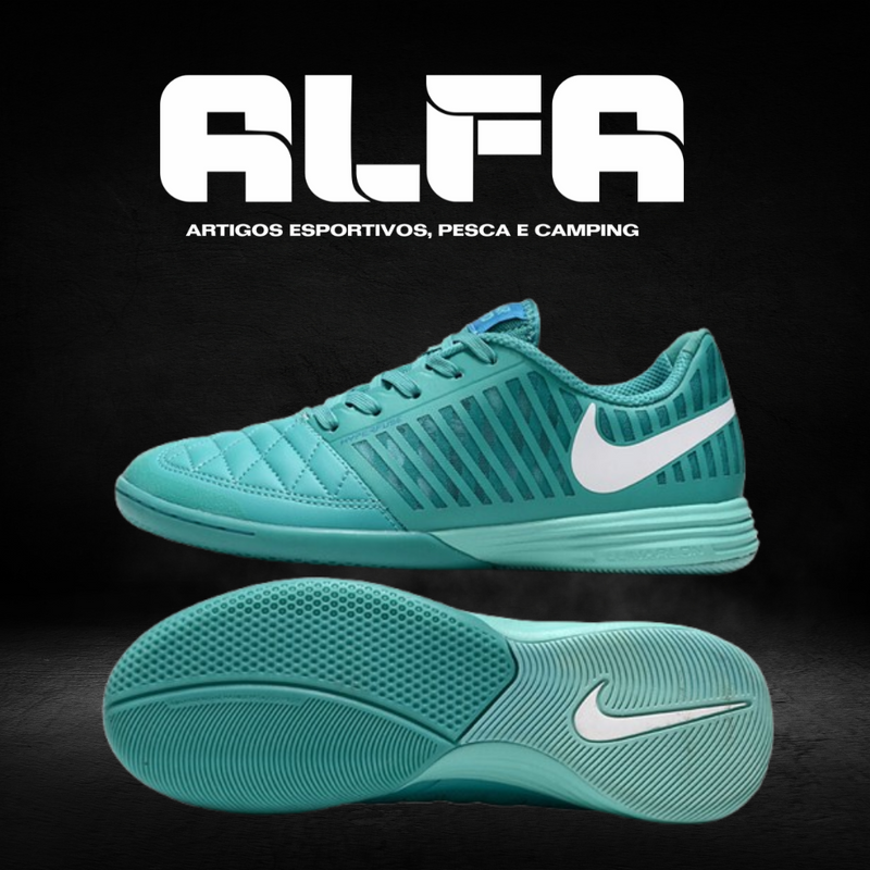 Chuteira de Futsal Nike Lunar Gato 2 Azul (COM BRINDES EXCLUSIVOS)