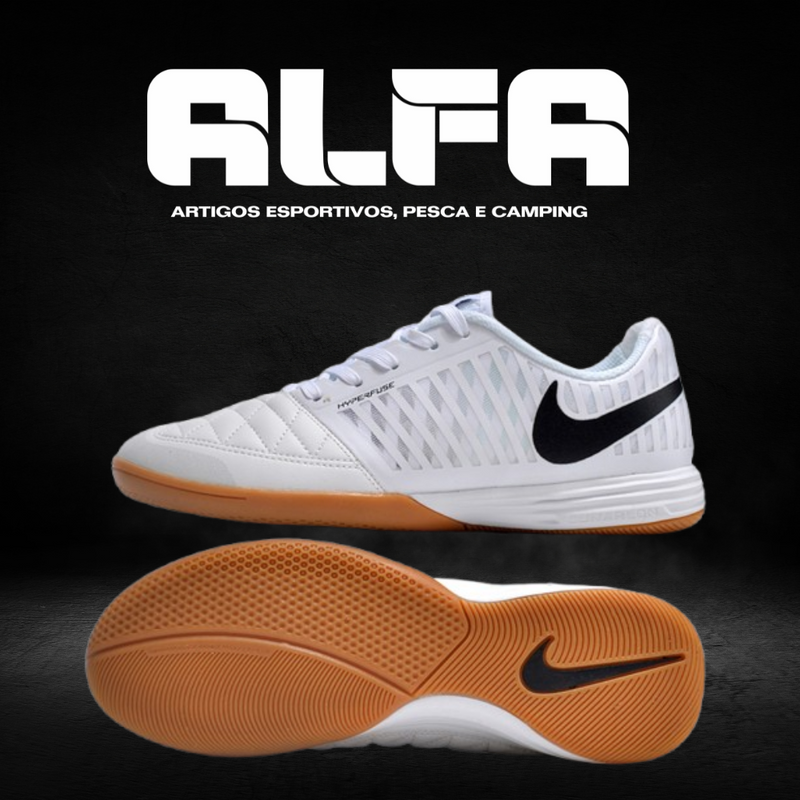 Chuteira de Futsal Nike Lunar Gato 2 Brancas (COM BRINDES EXCLUSIVOS)