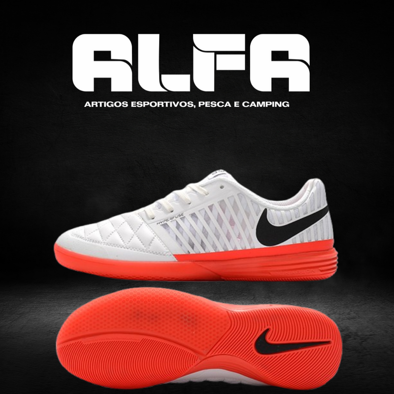 Chuteira de Futsal Nike Lunar Gato 2 Brancas (COM BRINDES EXCLUSIVOS)