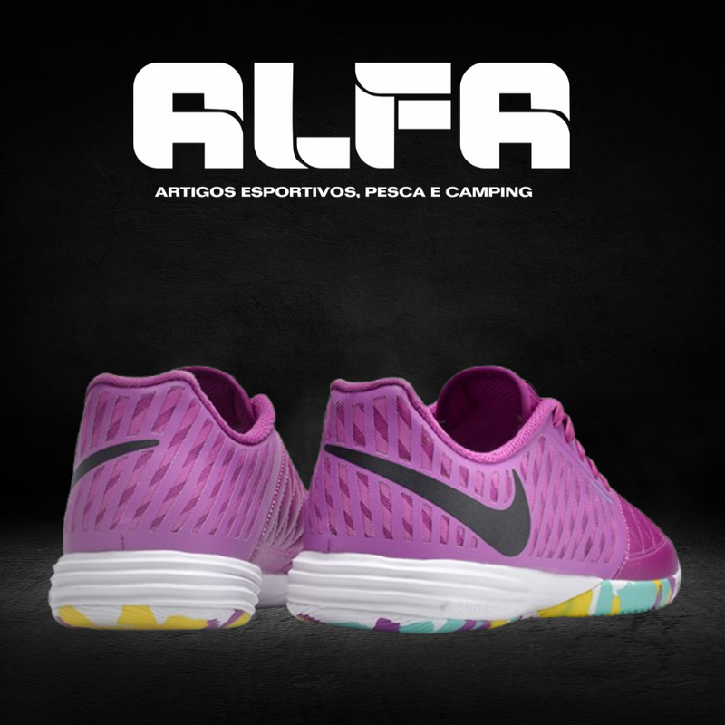 Chuteira de Futsal Nike Lunar Gato 2 Rosa (COM BRINDES EXCLUSIVOS)