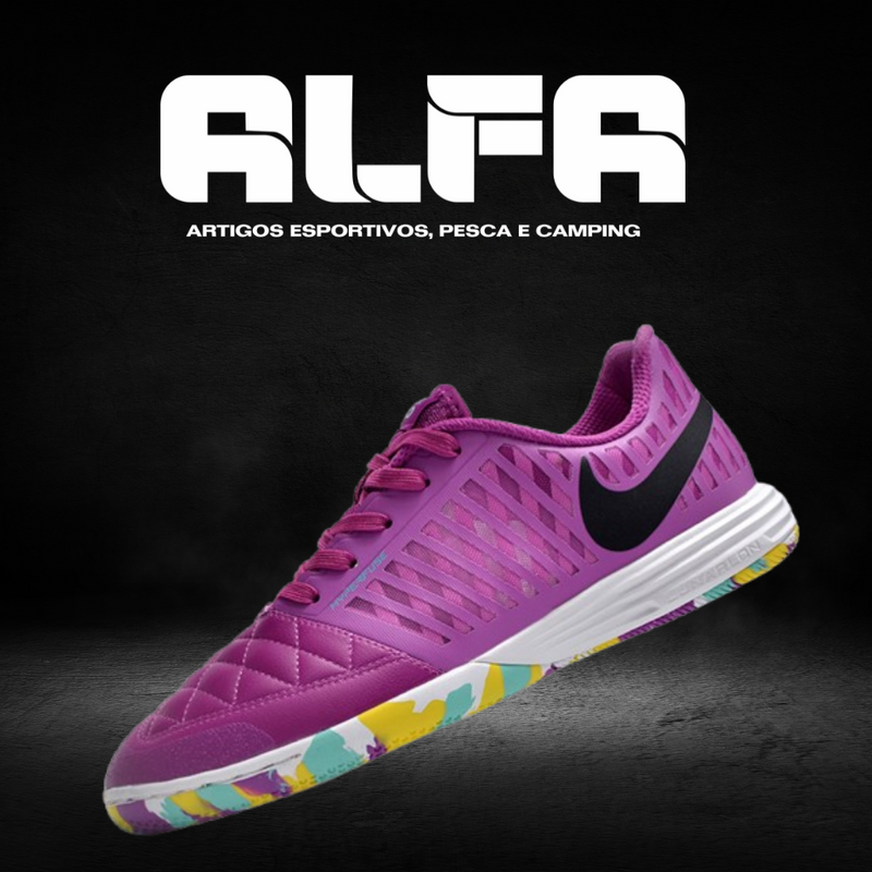 Chuteira de Futsal Nike Lunar Gato 2 Rosa (COM BRINDES EXCLUSIVOS)