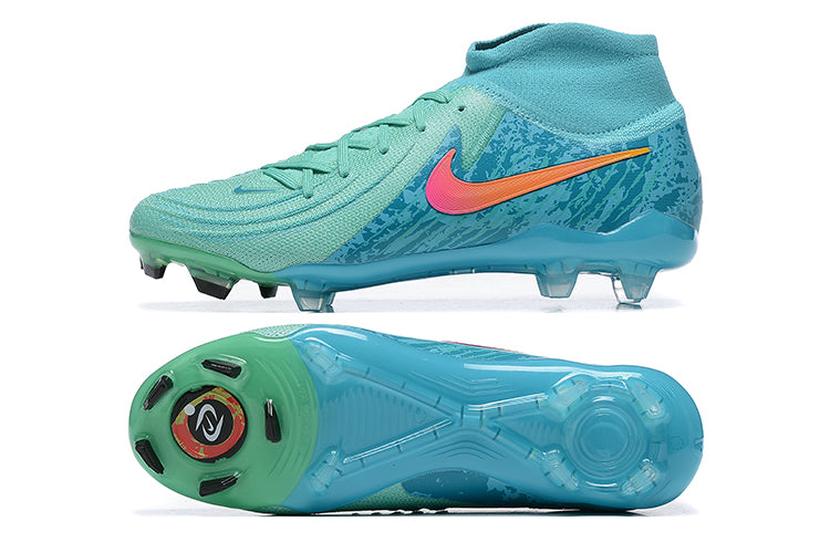 Chuteira Campo Nike Phantom Luna Elite FG Azul + BRINDES EXCLUSIVOS