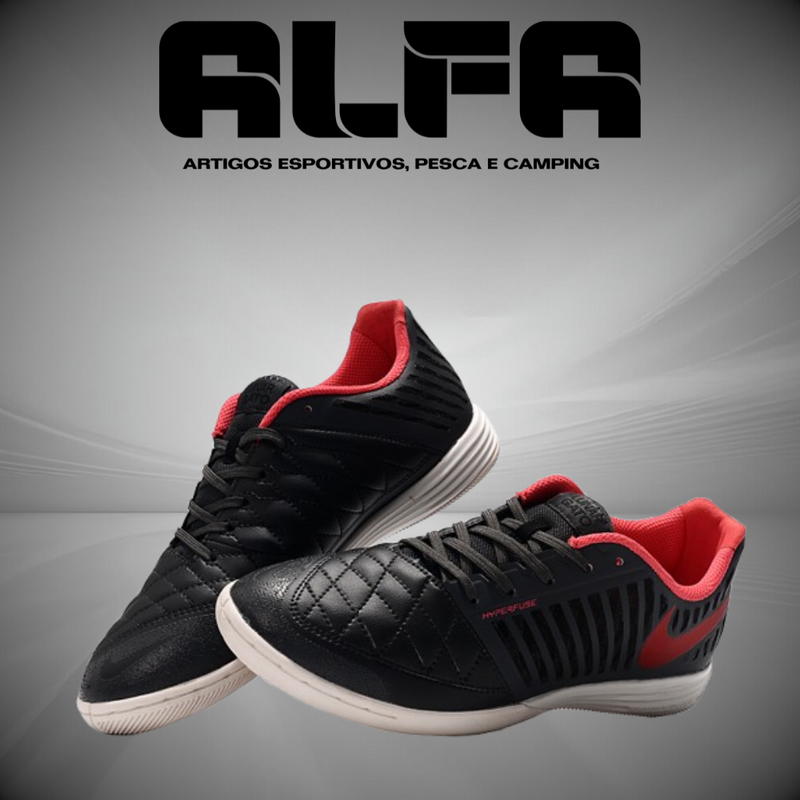 Chuteira de Futsal Nike Lunar Gato 2 Pretas (COM BRINDES EXCLUSIVOS)