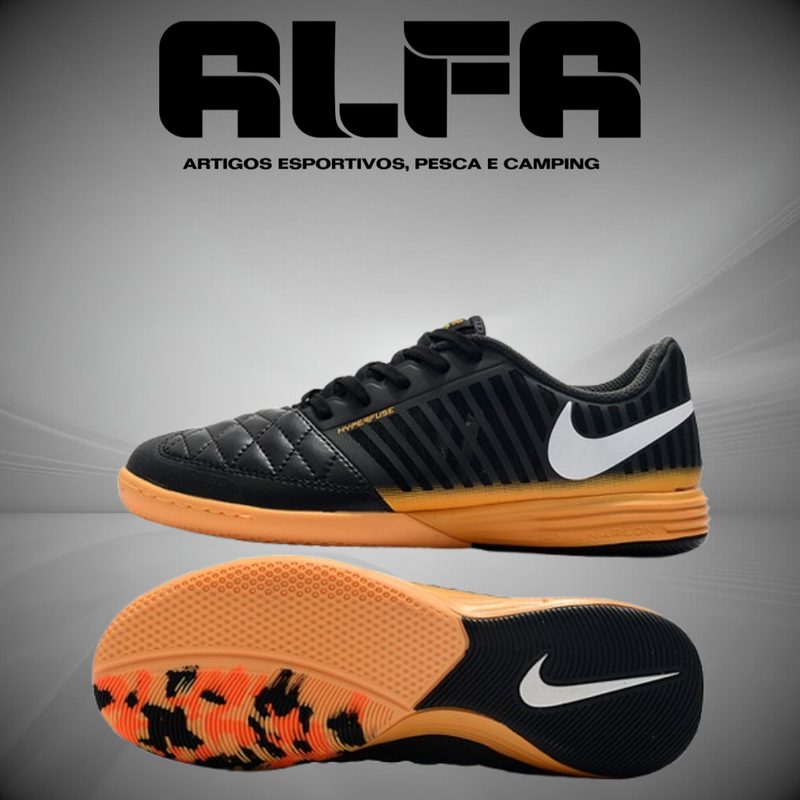 Chuteira de Futsal Nike Lunar Gato 2 Pretas (COM BRINDES EXCLUSIVOS)