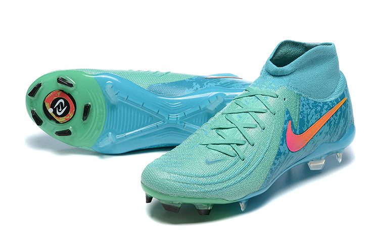 Chuteira Campo Nike Phantom Luna Elite FG Azul + BRINDES EXCLUSIVOS