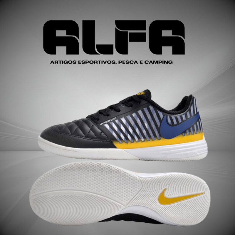 Chuteira de Futsal Nike Lunar Gato 2 Pretas (COM BRINDES EXCLUSIVOS)