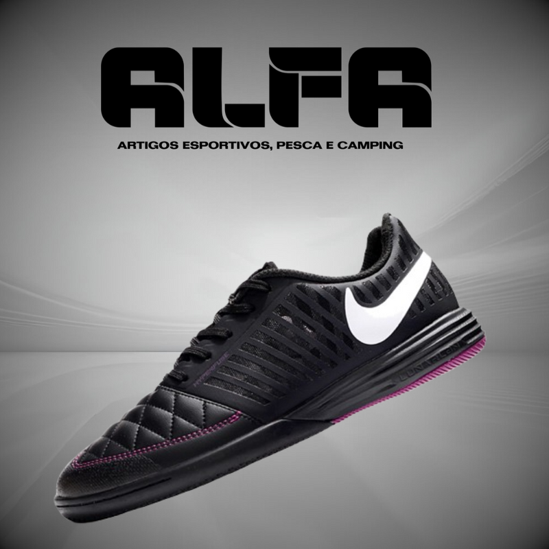 Chuteira de Futsal Nike Lunar Gato 2 Pretas (COM BRINDES EXCLUSIVOS)