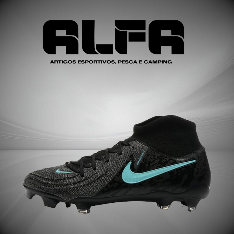 Chuteira Campo Nike Phantom Luna Elite FG Preta + BRINDES EXCLUSIVOS