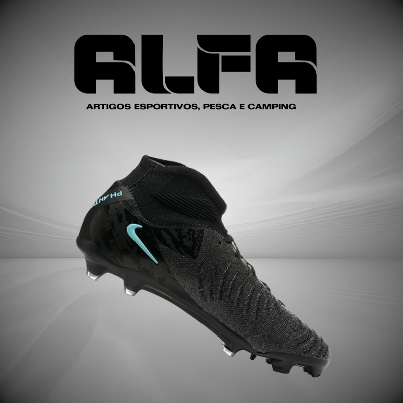 Chuteira Campo Nike Phantom Luna Elite FG Preta + BRINDES EXCLUSIVOS