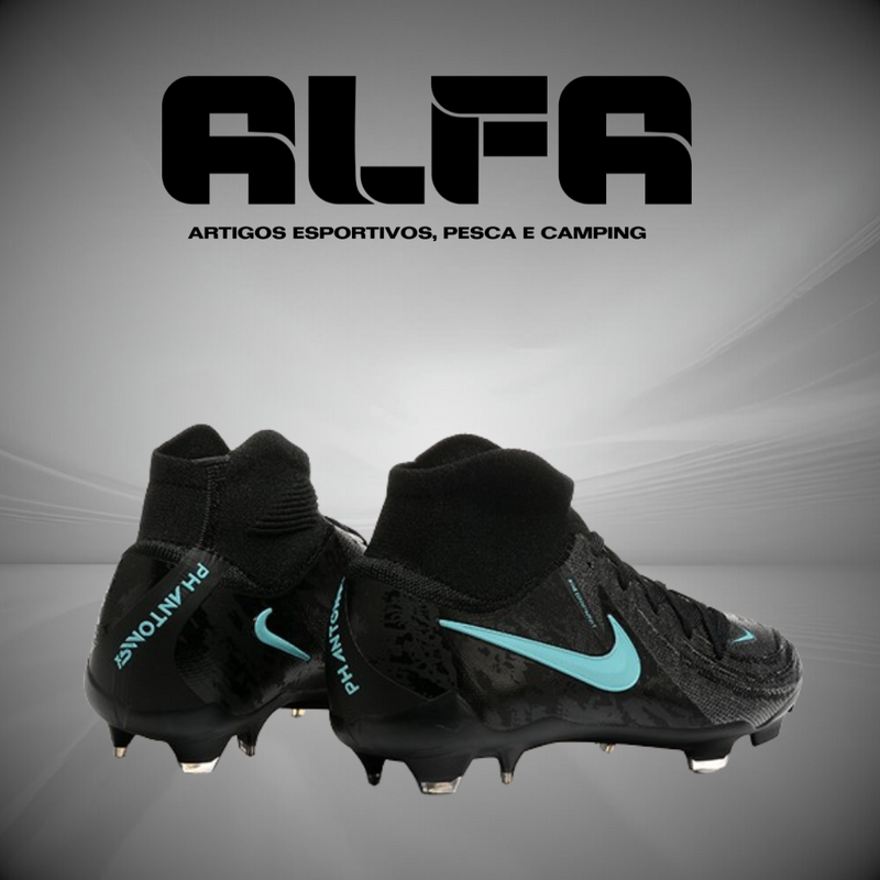 Chuteira Campo Nike Phantom Luna Elite FG Preta + BRINDES EXCLUSIVOS