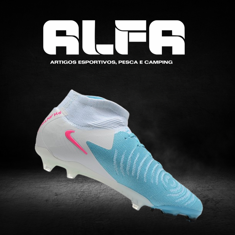 Chuteira Campo Nike Phantom Luna Elite FG Azul + BRINDES EXCLUSIVOS