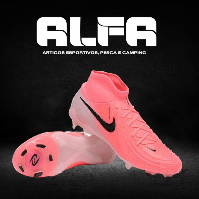 Chuteira Campo Nike Phantom Luna Elite FG Rosa + BRINDES EXCLUSIVOS