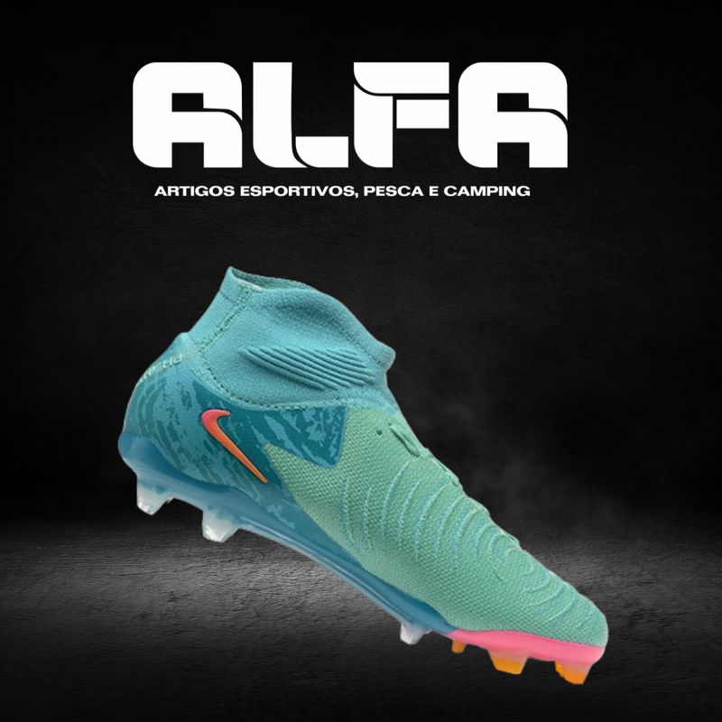 Chuteira Campo Nike Phantom Luna Elite FG Azul + BRINDES EXCLUSIVOS