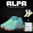 Chuteira Campo Nike Phantom Luna Elite FG Azul + BRINDES EXCLUSIVOS
