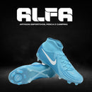 Chuteira Campo Nike Phantom Luna Elite FG Azul + BRINDES EXCLUSIVOS