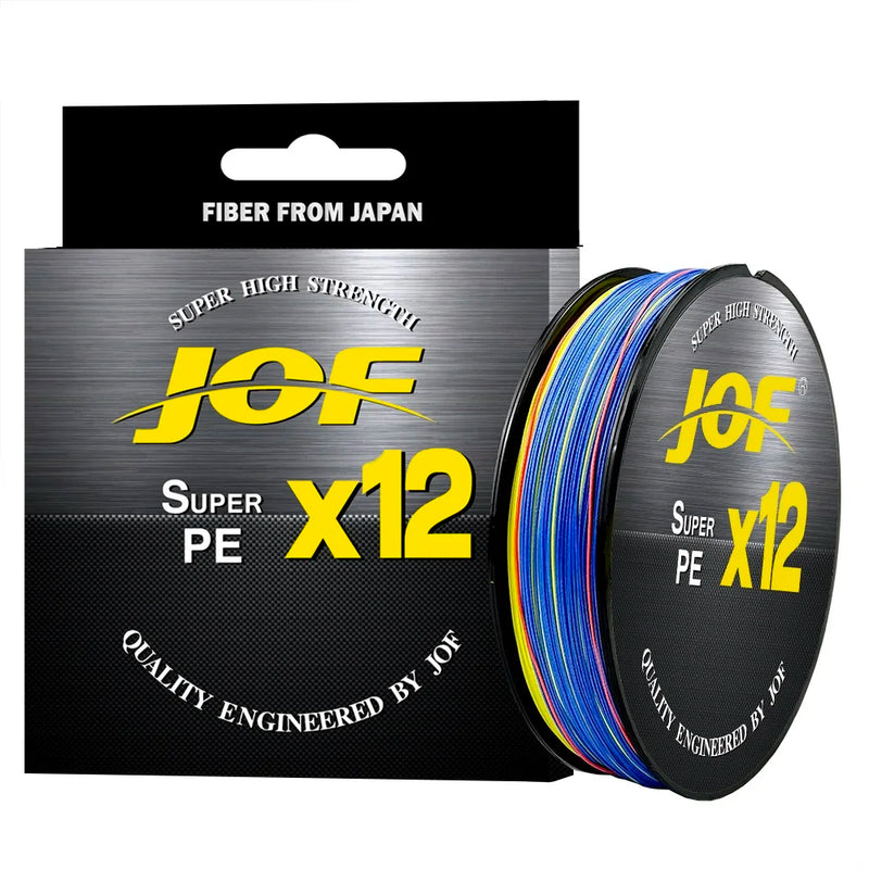 Linha JOF Multifilamento X12 Fios Trançados 300m