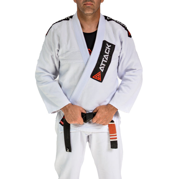 Kimono Jiu Jitsu Trançado Adulto - ATTACK 2.0 BRANCO