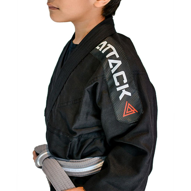 Kimono Infantil Jiu Jitsu e Judô PRETO + Faixa Branca