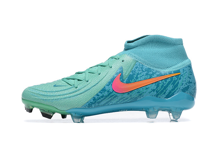 Chuteira Campo Nike Phantom Luna Elite FG Azul + BRINDES EXCLUSIVOS